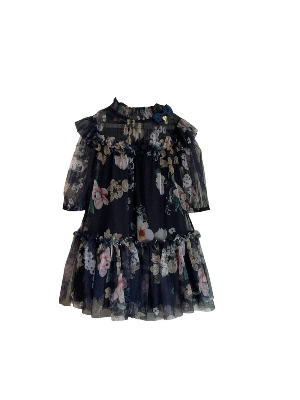 Angel’s Face NWT Myrtle Kew girls Dress Blue Age 8-9 Blue Tulle Floral